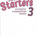 Cambridge Pre A1 Starters 3, Authentic Examination Papers with answer booklet