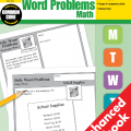 Daily Word Problems Maths, Grade 4, Evan-moor
