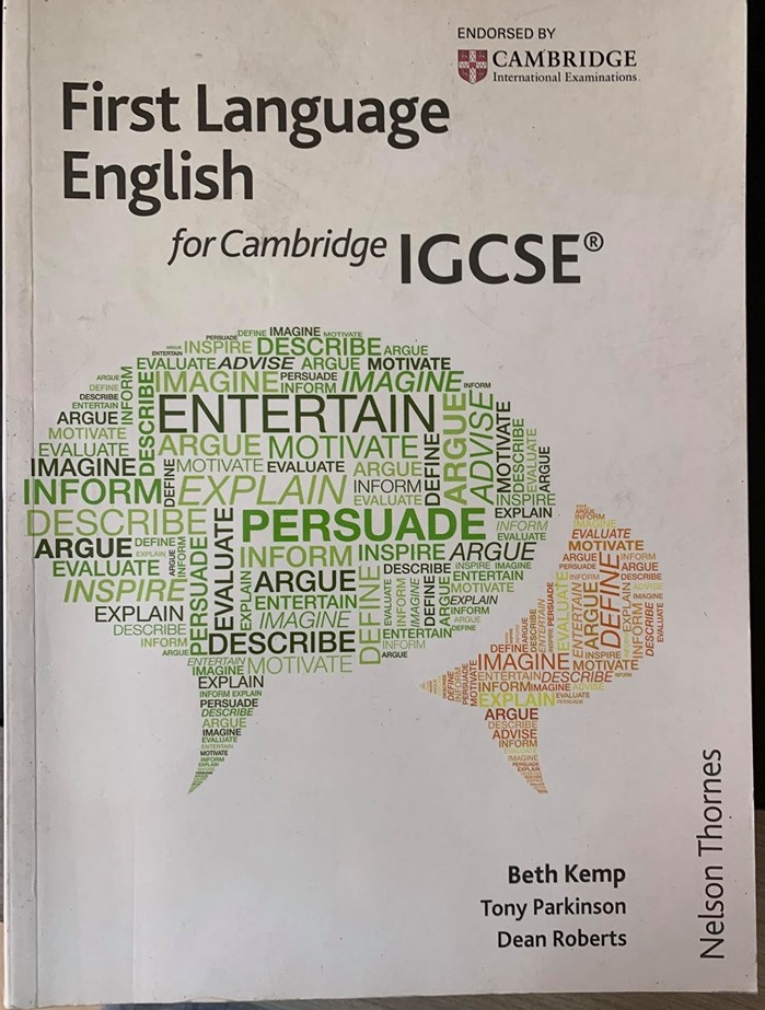 First Language English for Cambridge IGCSE, Beth Kemp, Tony Parkinson, Dean Roberts, Nelson Thornes