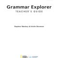 PDF + Tests | Grammar Explorer 1 Teacher's guide 1, Daphane Mackey, Kristin Sherman