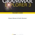 PDF + Tests + ppt | Grammar Explorer 3 Teacher's guide 3, Eleanor Barnes, Kristin Sherman