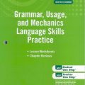 (Download PDF) | Holt Elements of Language, Sixth Course Grammar, Usage, and Mechanics Language Skills Practice