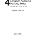 PDF | Longman Academic Reading Series 4 Teacher's Manual, Reading Skills For College