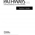 (PDF + Mp3) Pathways Foundations, Listening, Speaking, and Critical Thinking 2nd Edition, Teacher's Guide, National Geographic Learning