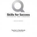Q skills for success 1 3rd Edition Listening and Speaking Teacher's Handbook, Jenni Currie Santamaria